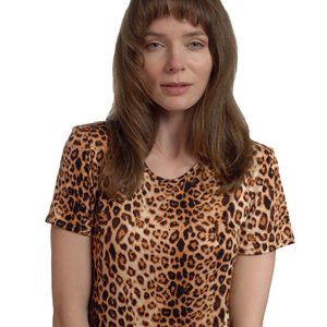 Tshirt Animal Print Round Neck
